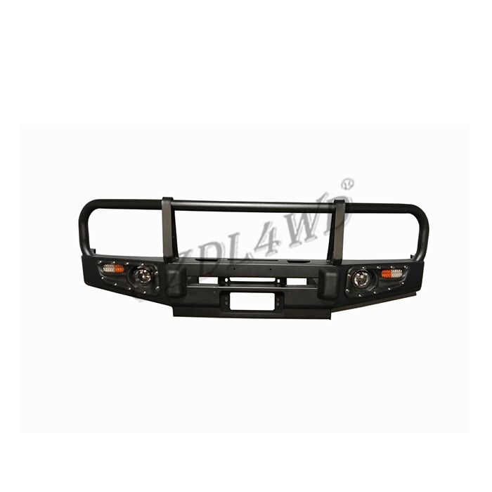 Replacement Front Bumper Guard Protector Rolled Steel For Nissan Y60