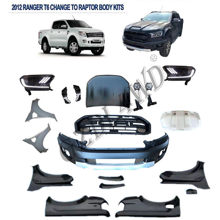Upgrade 4x4 Body Kits For Ranger T6 12-15 Conversion To T8 Raptor 2018 +