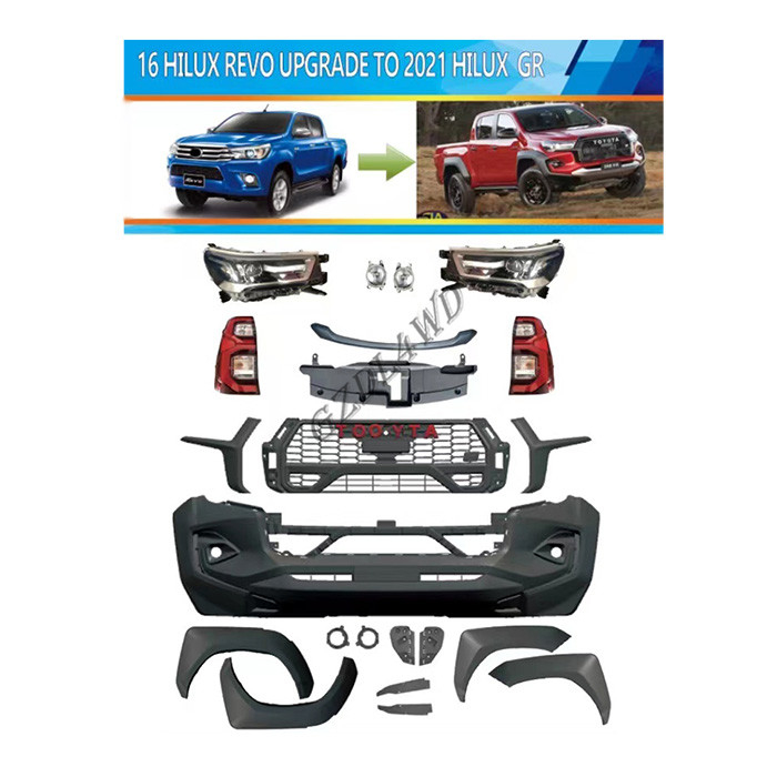 GZDL4WD Facelift Upgrade Body Kits For Hilux Revo 2015-2021 To GR Sport 2021+